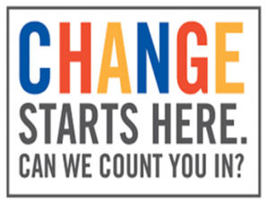 Change starts here, can we count you in?